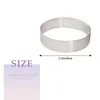 Baking Tools 20Pcs Circular Tart Rings With Holes Fruit Pie Quiches Cake Mousse Kitchen Mould Perforated Ring 8cm