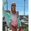 2024 Original Brand Design New Women's Swimsuit High Quality Fashion Europe och USA Hot Print v Sexy Beach Bikini 352