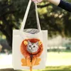 Gatti portatili portatili per cani piccole tela da pet tote a spalla singola per all'aperto