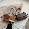 أكياس الكتف الأزياء الأنيقة All-Match Retro Flap Handbags Designer Simple Quality Women Women Pu Messenger