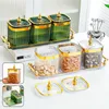 Opslagflessen Multifunctionele transparante voedselpot Dust-Proof Spices Box voor noten droog fruit