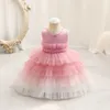 Beauty Pink Blue Red White Jewel Girl's Birthday/Party Dresses Girl's Pageant Dresses Flower Girl Dresses Girls Everyday Skirts Kids' Wear SZ 2-10 D405195