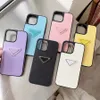 Lychee Textured Leather Feel Bezel Sticker Designer Phone Case For Iphone 15 14 13 12 11 Pro Max 15Pro Luxury Case Soft Cover