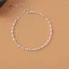Charm Armbänder 925 Silberschild Oval Perlenarmband für Frauen Bangel Hochzeit Schmuck Geschenke Sl018