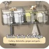 Garrafas de armazenamento Caixa de sucção de cozinha de luxo leve