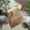 Wrap regalo 12 pezzi Gold Love Natural Wildflower Design Paper Box come confezionamento di compleanno per matrimoni cioccolato al cioccolato