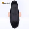 Colored 360 Full Lace Wig Pre Plucked 13x4 long straight hair chemical fiber full head lace wigs Yaki HD Transparent Glueless High temperature resistant fiber wig