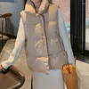 Damesvesten vrouwen casual puffer jassen ritssluiting verdikken warme jas mock nek zak vaste thermische jas vest voor 2024 herfst winter