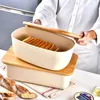 Bottiglie di stoccaggio Banca di grande capacità Baschetto in legno Toast Organizzatore di cucina specifico