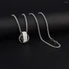 Chaînes en acier clavicule Chaîne cadeau cuivre coréen Choker Men Sweater Jewelry Accessoires Collier pendentif à double anneau