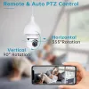 Камеры 5G Smart Wi -Fi E27 Blab Security Camera Camera Superalance Cam Night Vision Полноцветный IP -монитор Автоматический отслеживание Carecam 2/3/5MP