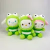 Wholesale cute frog Melody plush toy kids game Playmate Holiday gift claw machine prizes