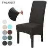 Chair Covers Dining Cover Stretch Spandex Elastic Slipcovers Removable Anti-dirty Backrest Seat For Wedding Banquet Home Decor