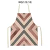 Geometry Kitchen Apron Women Pinafore Child Print Adult Custom Household Cleaning Supplies kitchen apron 240325