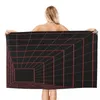Baño geométrico de toalla 80x130cm suave y amigable para la piel adecuado para el patrón personalizado de la playa