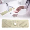 Table Mats Silicone Faucet Mat Sink Protector Multifunction Kitchen Counter Drying Pad Non-slip Splash-Proof For Bathroom