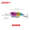 Jerry Atalanta Deep Diving Wobbler Ultralight Fishing Lures Plug Floating Rattling 47mm Crang Bait Black Bass Pike Trout Baits 240401