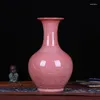 Jarrones Crafts de cerámica sala de estar Borneol crack rojo ciruela jarrón modernos adornos domésticos