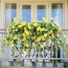 Decorative Flowers 65.5cm Simulation Morning Glory Fake Plant Vine Flower Rattan Plastic Wall Hanging Wedding Party Home Decor