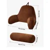 Pillow Reading Bed Shredded Memory Foam Chair Arm With Arms Pockets And Removable Cover Design Support