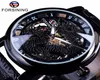 FORINING Chinese Simple Design Transparent Case Herren Uhren Top -Marke Luxus -Skelett Uhr Mechanische Uhr Männchen Clock1088824