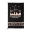 Dywany arabski wydrukowany pielgrzymka dywan domowy matę dywan dywan muzułmańska modlitwa prasowa prasowa z kadłu
