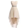 Party Dresses Summer Strapless Brides Vestidos Wedding Pleated Simple Elegant Dress Banket Evening