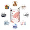 Sacs à linge Panier pliable pour vêtements sales Axolotl Amphibien mignon avec cardiaque Hamper Kids Baby Home Organiateur