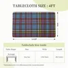 Tableau à table rectangulaire imperméable moderne moderne tartan Plaid Cover Geométrique Gingham de 4ft Couche pour pique-nique