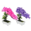 Fiori decorativi 2 pcs Pianta in vaso artificiale Desktop Funga Bonsai Fuce Altamente simulazione in pentola