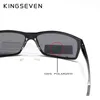 Kingseven Mens Solglasögon Aluminium Magnesium Polariserad Driving Mirror -glasögon för män/kvinnor UV400 Oculos Protection 240321