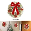 Decorative Flowers Christmas Wreath Party Creative Festival Door Ornaments Xmas Garland For Indoor Outdoor Home Porch Decor