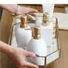 Liquid Soap Dispenser 1pc Nordic Ceramic Lotion Bottle Kitchen Hand Sanitizer Storage Portable Travel Shampoo Bathroom Accessory