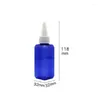 Bottiglie di stoccaggio bottiglia ricaricabile in plastica 50 ml rosa marrone blu chiaro quadrato vuoto imballaggio cosmetico contenitori Essence emulsione