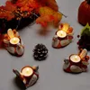 Candlers de Thanksgiving Holder Creative Resin Colorful Resin Candlestick For Fêtes décor