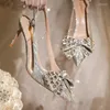 Chaussures habillées Crystal Wedding Thin Talon Posses pointues