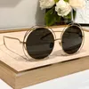 Огромные круглые солнцезащитные очки Gold Grey Gradient 114 Женщины Summer Sunnies Gafas de Sol Designer Солнцезащитные очки Shades occhiali da sole UV400 защита очков