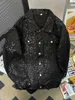 Vestes pour hommes veste en jean à paillettes haut de gamme printemps automne mode manteau masculin tendance lâche confortable belle manche longue