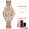 Montre-bracelets Sunkta Femmes Regardez les numéros romains classiques Quartz Watch Woman Fashion Casual Bling Dames Arforeshing Luminous