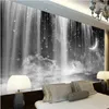 Fonds d'écran Wellyu Papel de Parede Fond d'écran personnalisé Water and White Watermfall Starry Fandle Mur pour les murs 3 D BEVANG