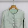 2024 Early Spring Mint Green Woven Tweed Thousand Gold Style Set