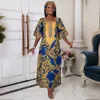 H D Afrykańskie sukienki dla kobiet haftowe bazin kwiatowy boho ankara bogato szaty Nigeria Party Wedding Ramadan 240401