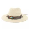 Wide Brim Hats 2024 Paille Bohemian Cowboy Jazz Jazz's Summer Vacation Sun Protection