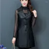 Women's Vests Plus Size 6XL Vest Faux Leather Spring Autumn Long Sleeveless Coat Female Korean Solid Waistcoat Jacket 122