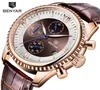 Benyar Men039S Watch Fashion Sport Quartz Watch Men armbandsur Mens Clock Top Brand Luxury Leather Watches Men Relogio Masculin4034319