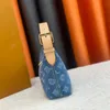 Designer Tote handbag Mini size Denim Blue Canvas Bag small size Top Handle Bag Lady Tote Luxury New Fashion women Crossbody Zipper Shouler Purses