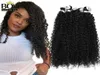 Bol Synthetic Hair Weave Jerry Curly Hair Bundles 6pcs / Lot Natural Black 70 cm Extensions de cheveux longs doux pour les femmes Utilisation quotidienne 2106152651830