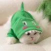 Vêtements pour chiens Halloween Costume Frog Dragon Hoodies Hoodies Cat Veste hivernale Pulver chaud Vêtements d'animaux Shitzu Yorkshire ACCESSOIRES