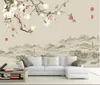 壁紙CJSIR 3D POの壁紙蘭の壁画寝室リビングルームソファテレビ背景壁の花Behang Papel de Pared