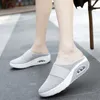 Slippers Vintage Anti-slip Casual vrouwen Wedge Ademende diabetische zomersandalen vrouwelijk platform retro schoenen